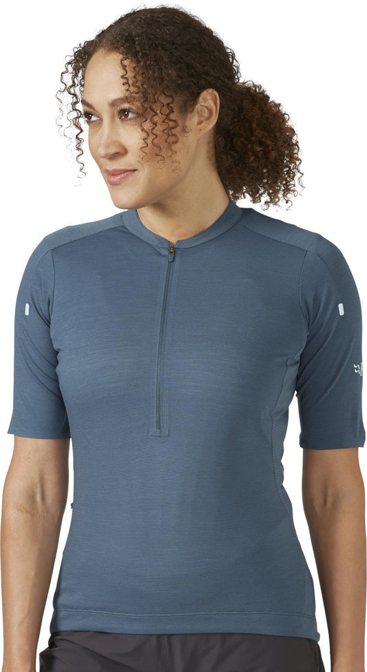 Cindercrino Zip Tee - Womens - Orion Blue 1