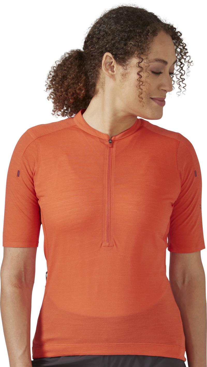 Cindercrino Zip Tee - Womens - Red Grapefruit 1