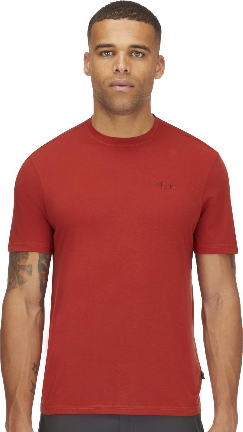 Crimp Logo Tee - Mens - Tuscan Red 1