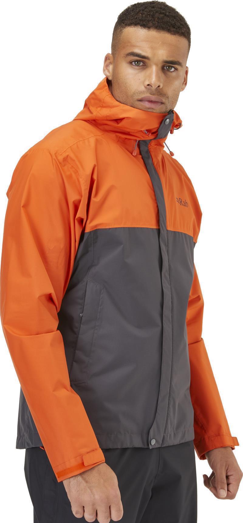 Downpour Eco Jacket - Mens - Firecracker / Graphene 1