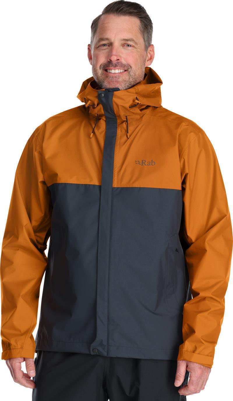 Downpour Eco Jacket - Mens - Marmalade / Beluga 1