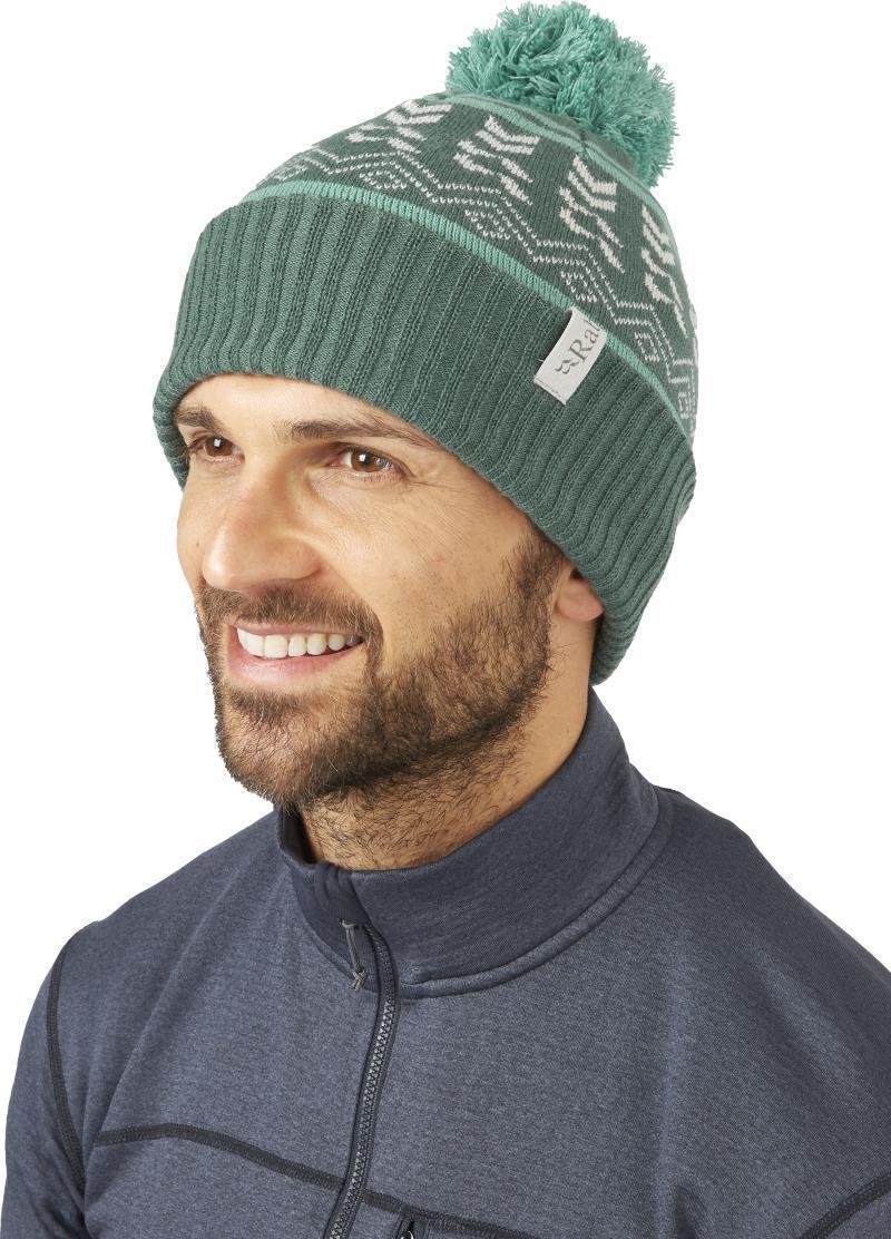 Khroma Bobble Beanie - Green Slate / Glacier Blue 2