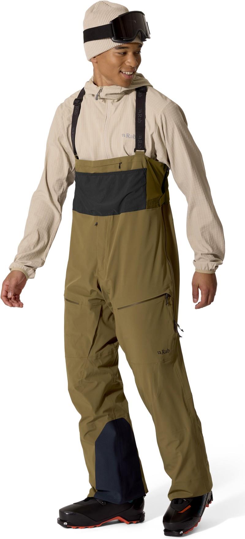Kinetic Alpine Stretch Bibs - Mens - oak 1