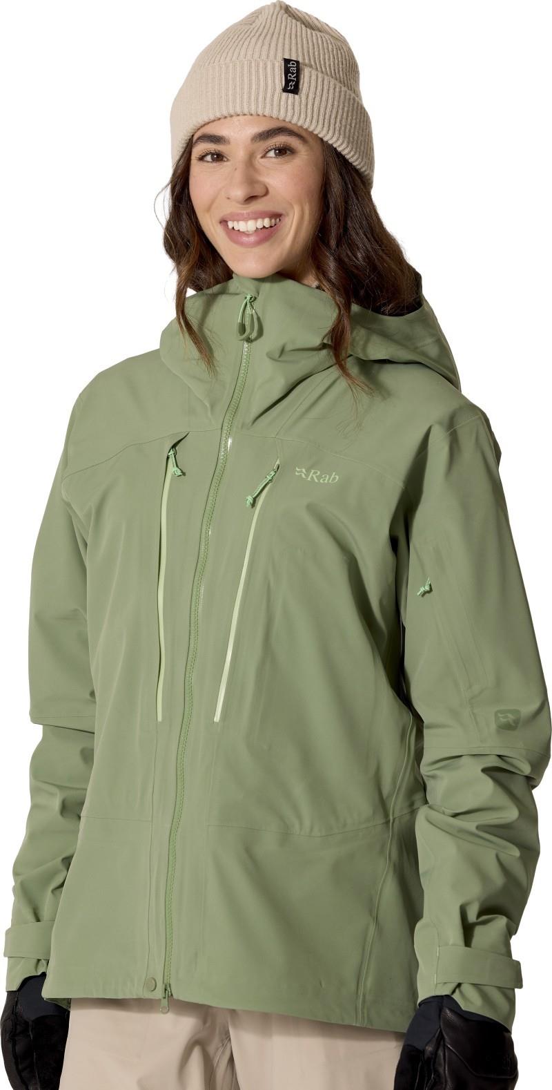 Kinetic Alpine Stretch Jacket - Womens - dark fig green 1