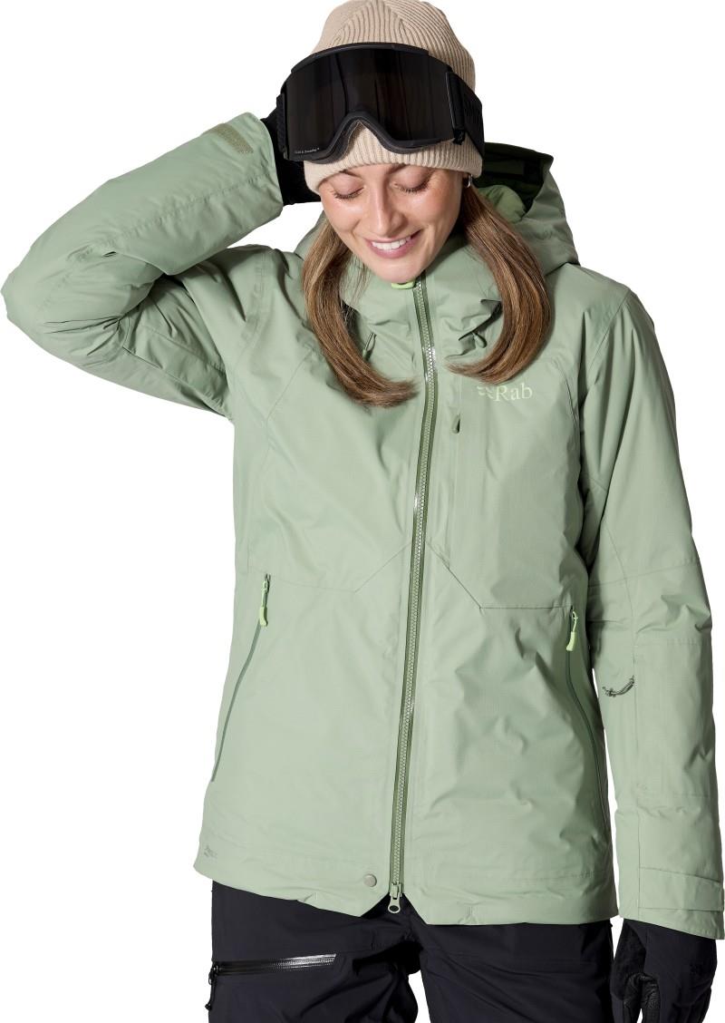 Optical Down Jacket - Womens - dark fig green 1