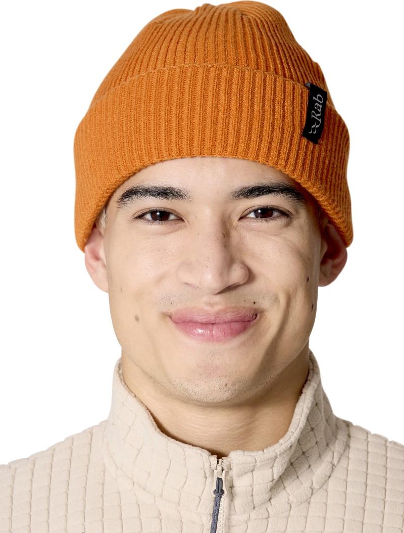 Perimeter Rolled Beanie - dark melba 1
