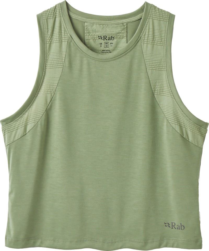 Rivelin Crop Tank - Womens - dark fig green 1