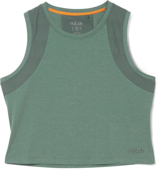 Rivelin Crop Tank - Womens - sage 1