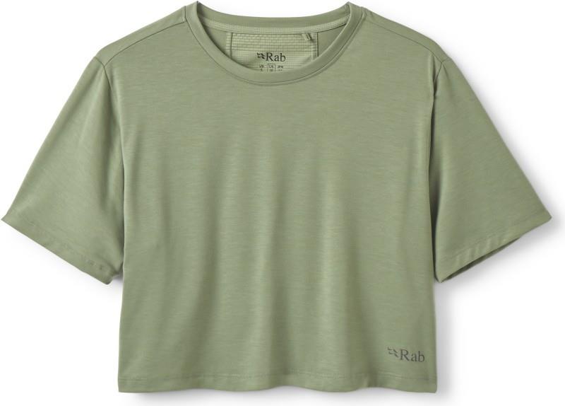 Rivelin Crop Tee - Womens - dark fig green 1