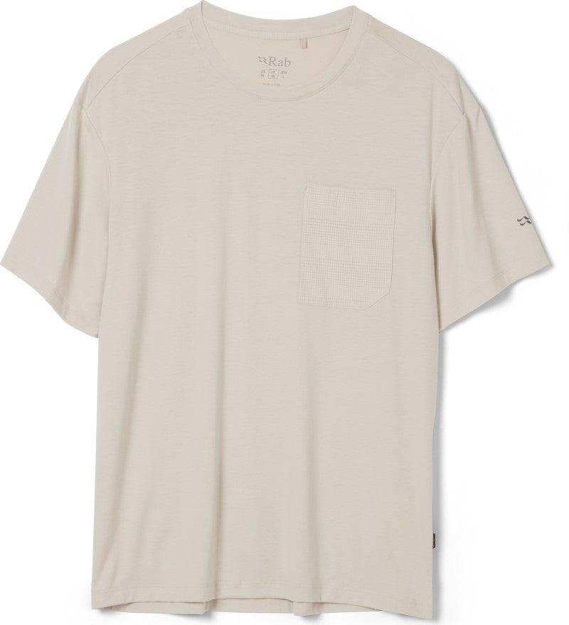 Rivelin Pocket Tee - Mens - pebble 1