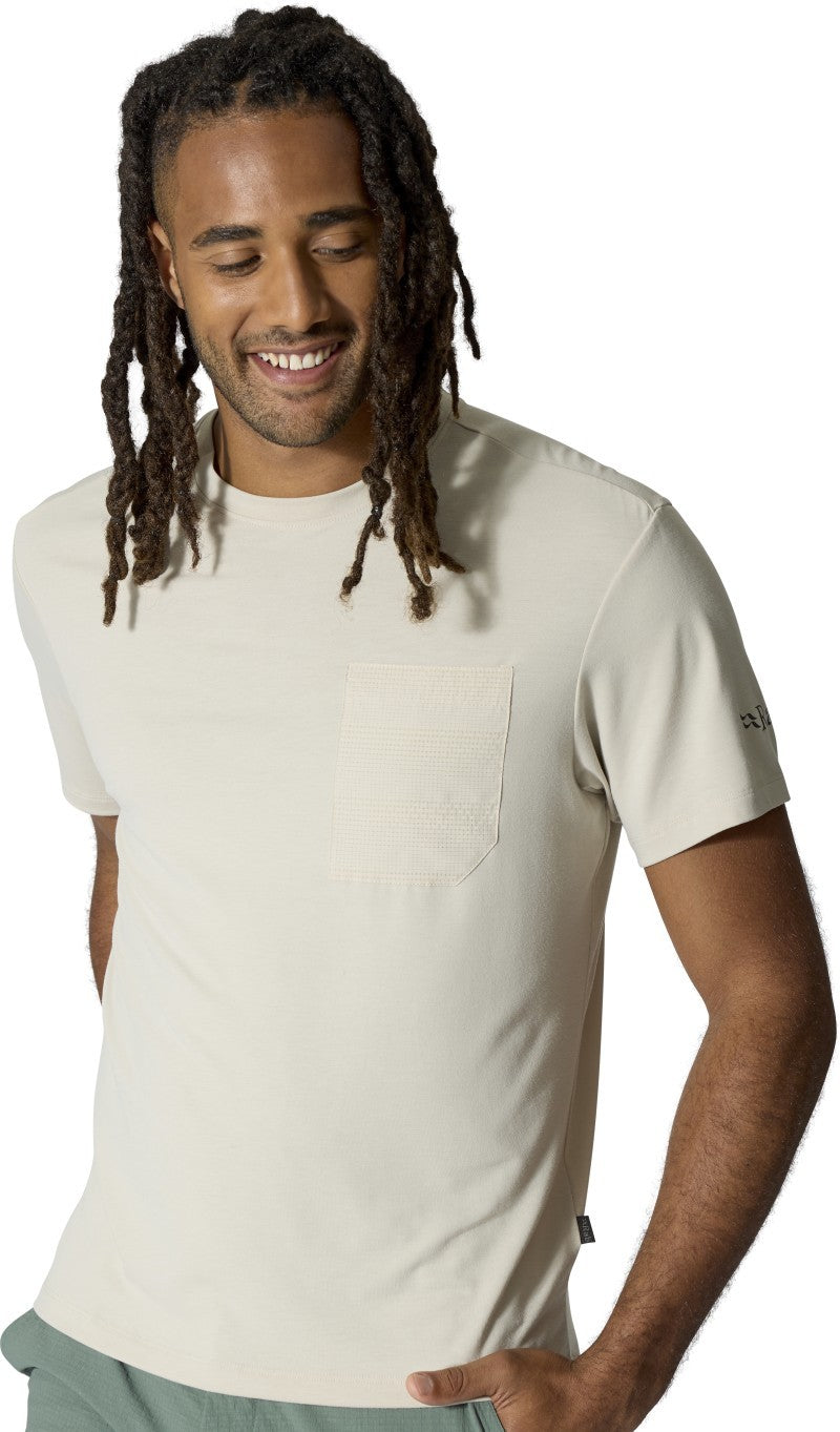 Rivelin Pocket Tee - Mens - pebble 1