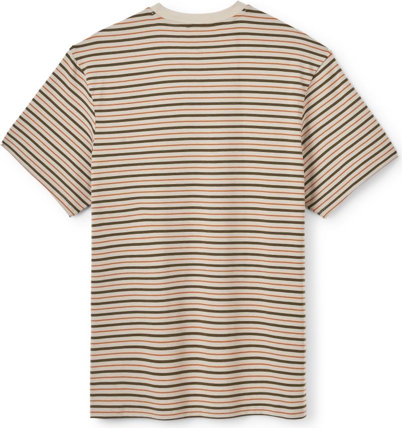 Rivelin Stripe Pocket Tee - Mens - light khaki stripe 1