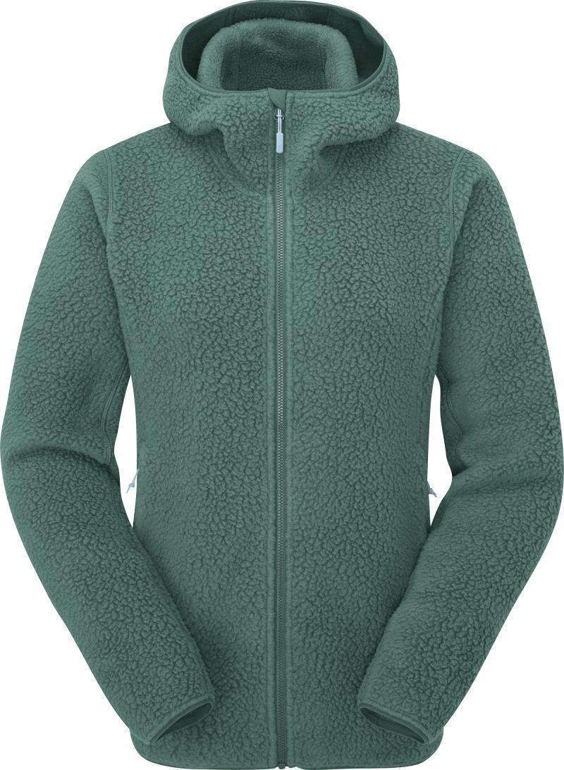 Shearling Hoody - Womens - Eucalyptus 1