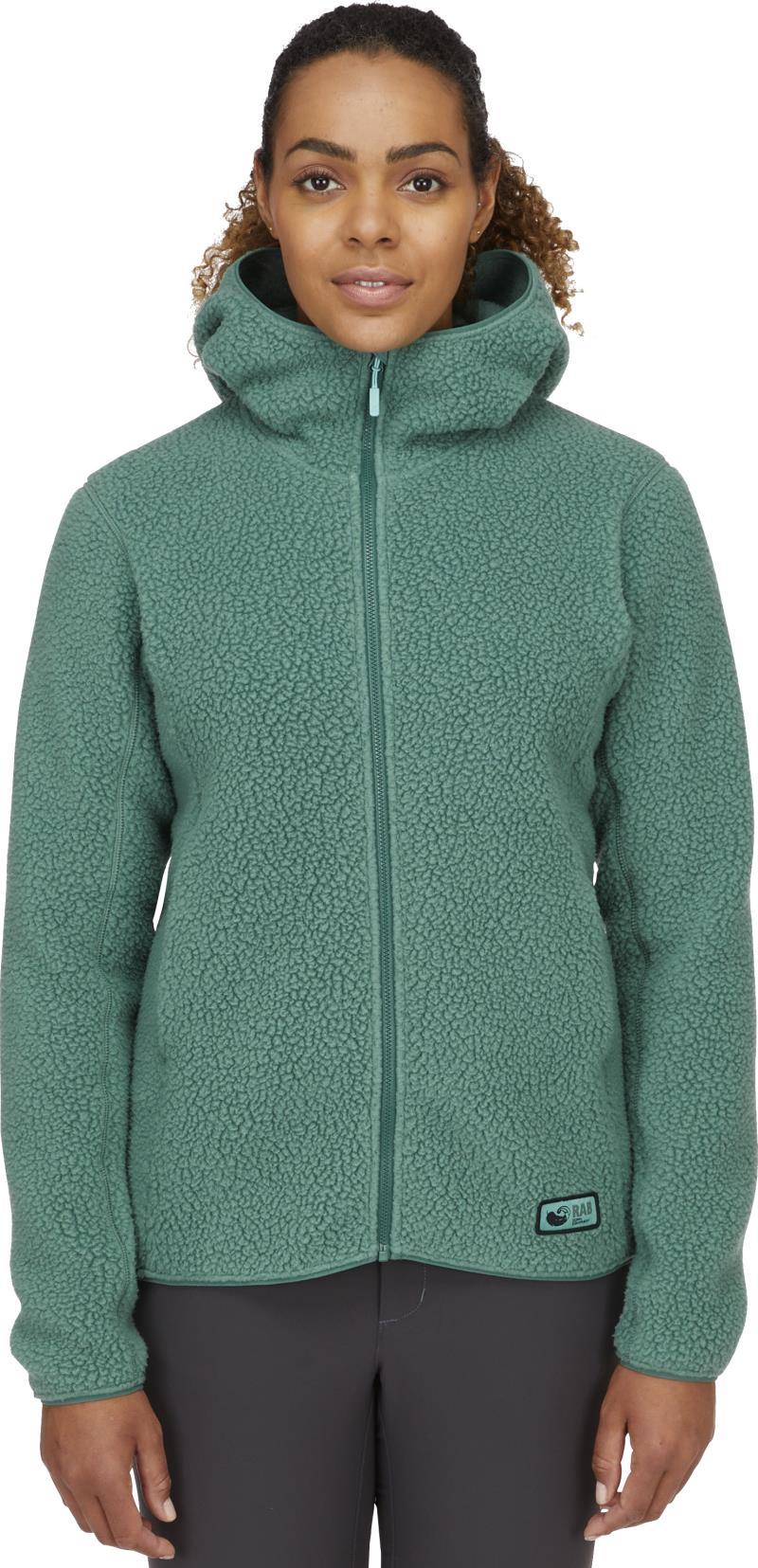 Shearling Hoody - Womens - Eucalyptus 2