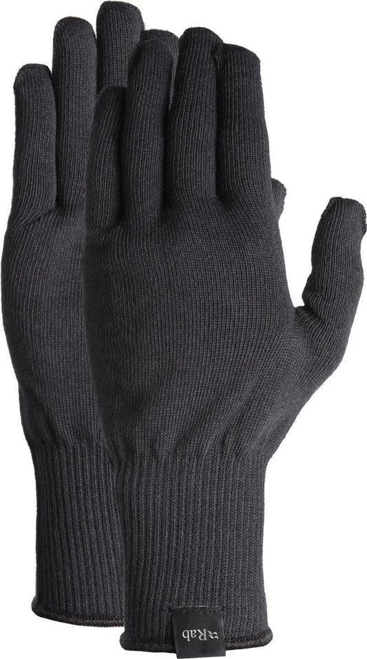 Stretch Knit Gloves - Black 1
