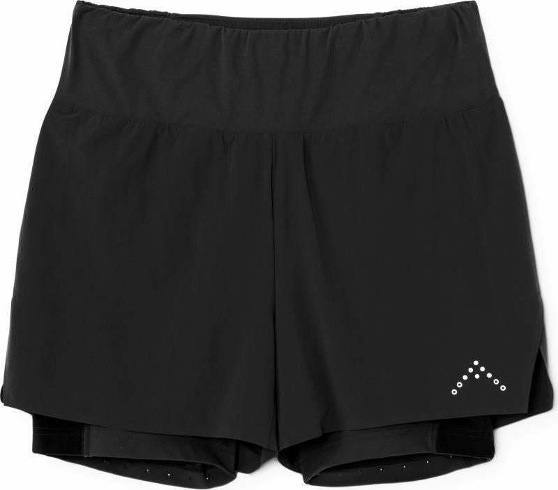 Talus 2-in-1 Shorts, 4" Inseam - Womens - ebony 1