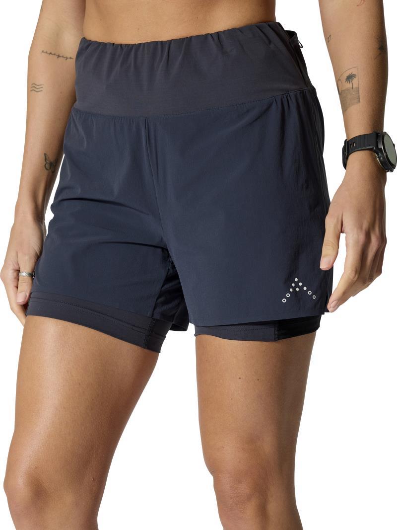 Talus 2-in-1 Shorts, 4" Inseam - Womens - ebony 1