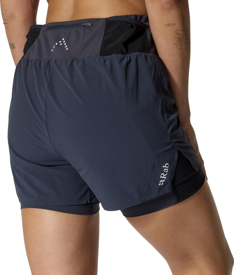 Talus 2-in-1 Shorts, 4" Inseam - Womens - ebony 1