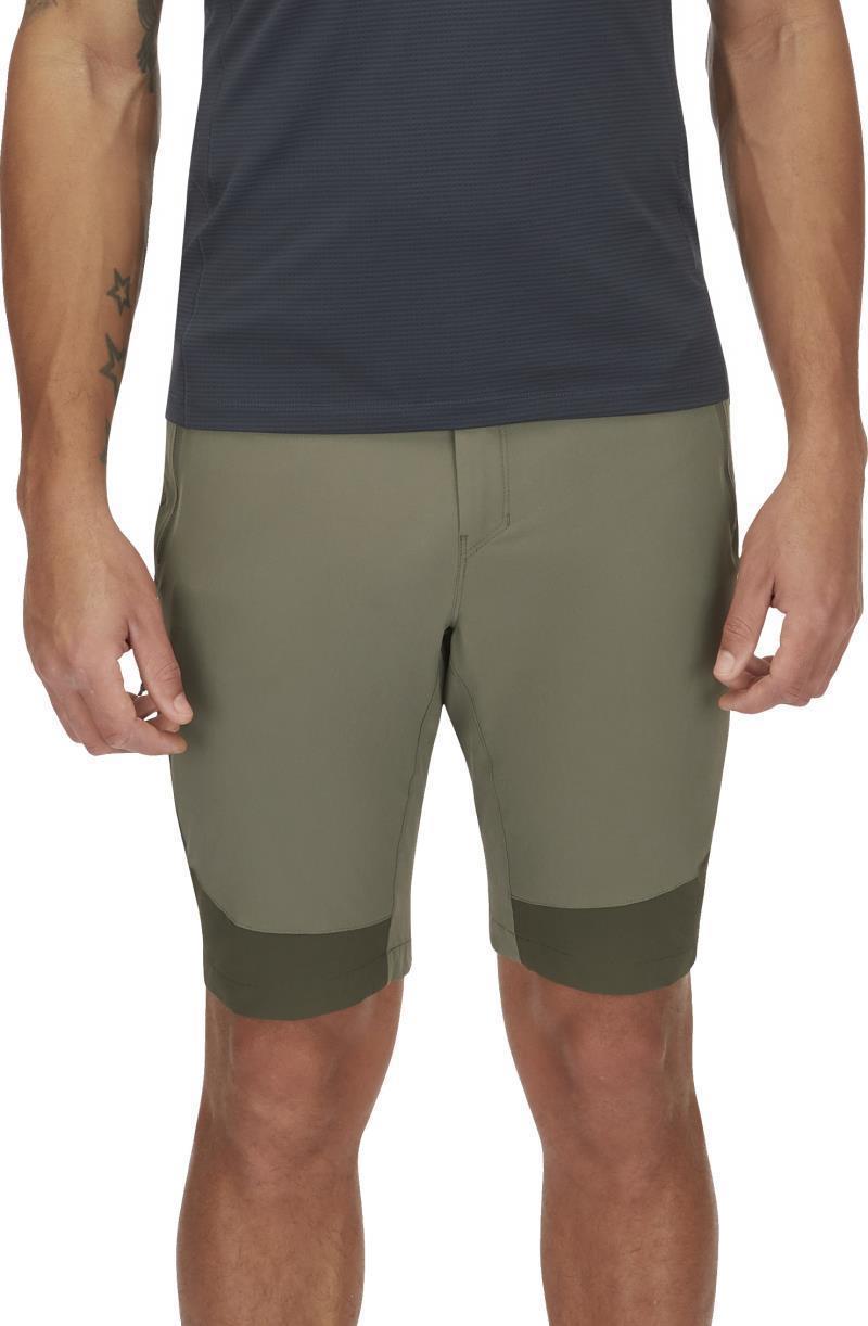 Torque Mountain Shorts, 10" Inseam - Mens - Light Khaki / Army 3