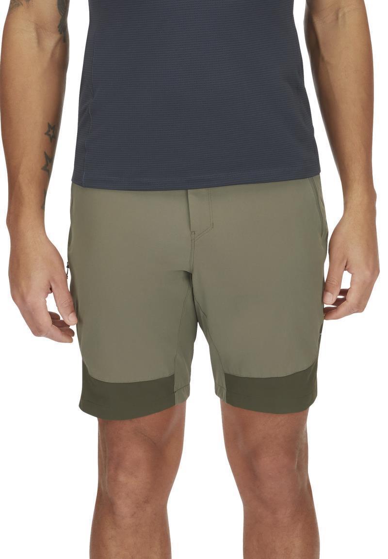 Torque Mountain Shorts, 8" Inseam - Mens - Light Khaki / Army 2