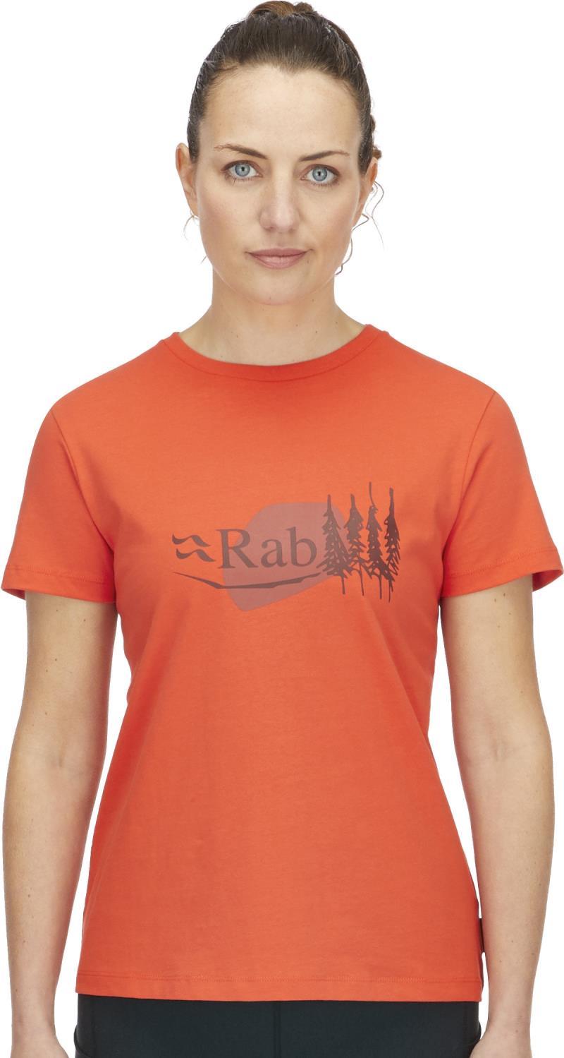 Tuku Bloc Tee - Womens - Red Grapefruit 3