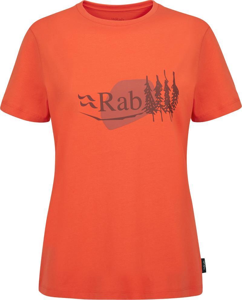 Tuku Bloc Tee - Womens - Red Grapefruit 1