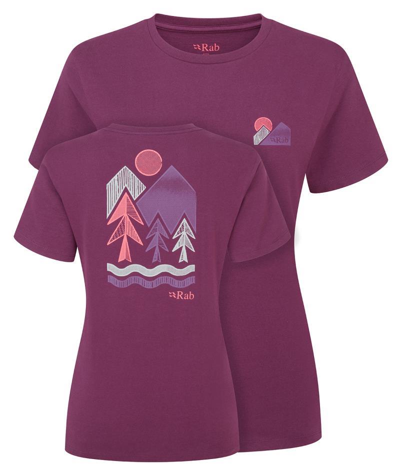 Tuku Vista Tee - Womens - mulberry 1