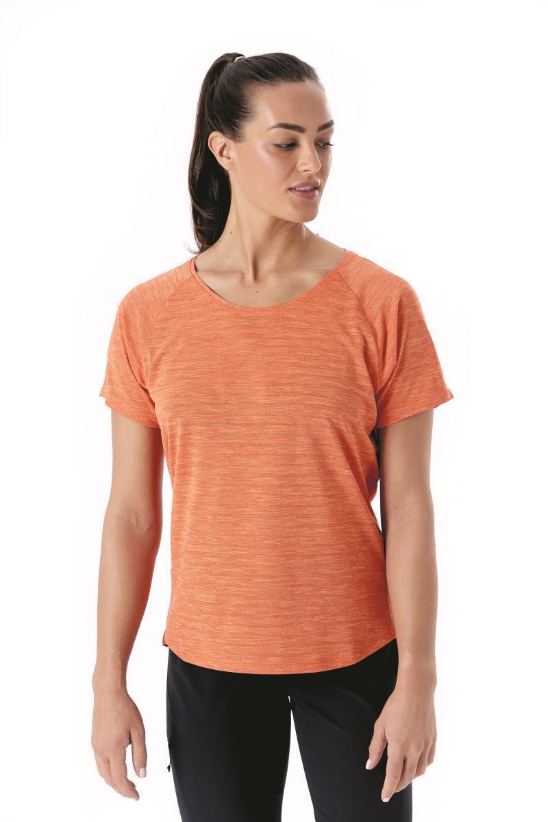 Wisp Tee - Womens - Red Grapefruit Marl 1