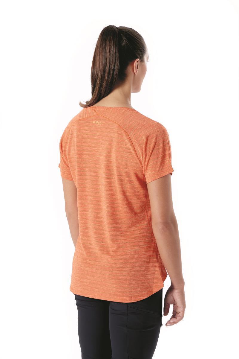 Wisp Tee - Womens - Red Grapefruit Marl 2