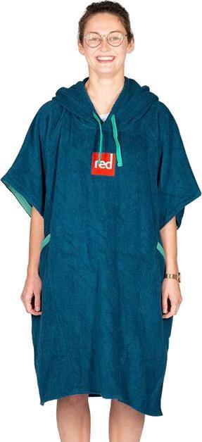 Towelling Change Robe - Navy 1