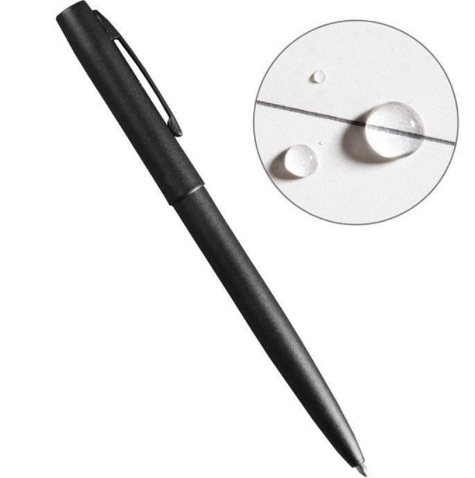All Weather Metal Clicker Pen - Black Ink - Black 1