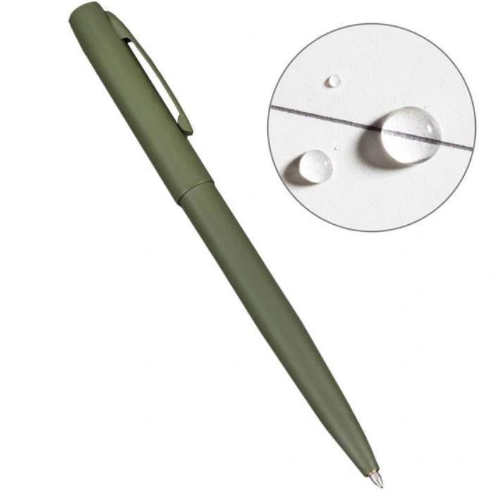 All Weather Metal Clicker Pen - Black Ink - Olive Drab 1