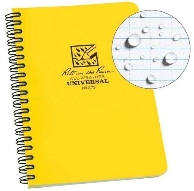Side Spiral Notebook - 4.6" x 7", Universal - Yellow 1