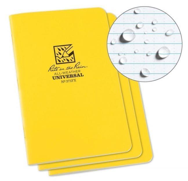 Stapled Notebooks, 4.6" x 7", Universal - 3 Pack - Not Applicable 1