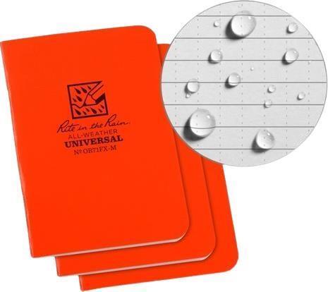 Stapled Notebooks, 4.6" x 7", Universal - 3 Pack - Orange 1