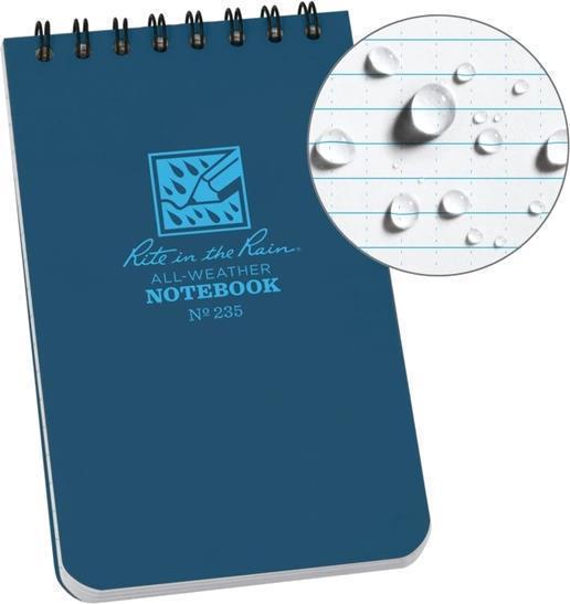 Top Spiral Pocket Notebook - 3 x 5", Universal - Blue 1