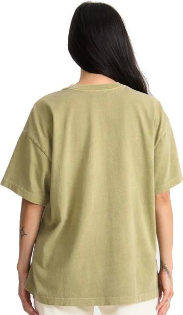 Balance Oversized Tee - Womens - dusty olive 1