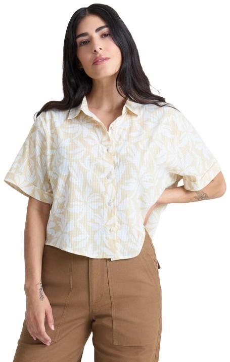 Bless Up Camp Woven SS - Womens - sand 1