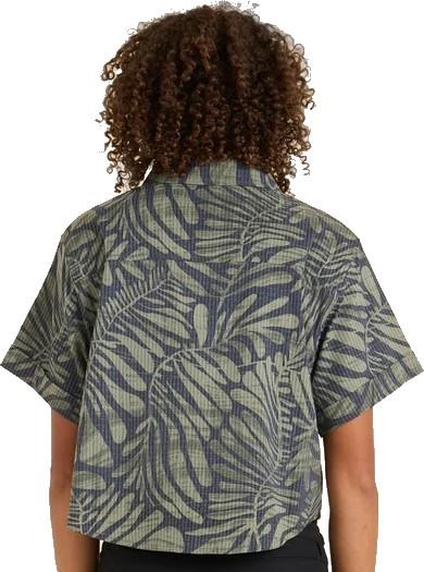 Bless Up Cropped SS Woven - Womens - dark military 1
