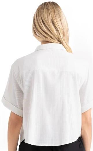 Bless Up Cropped SS Woven - Womens - mist 1