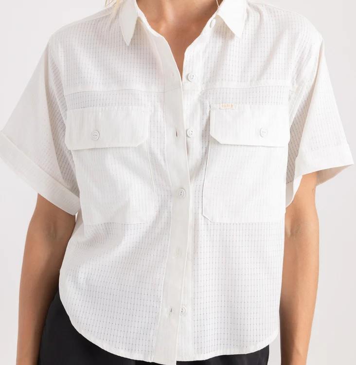 Bless Up Cropped SS Woven - Womens - mist 1