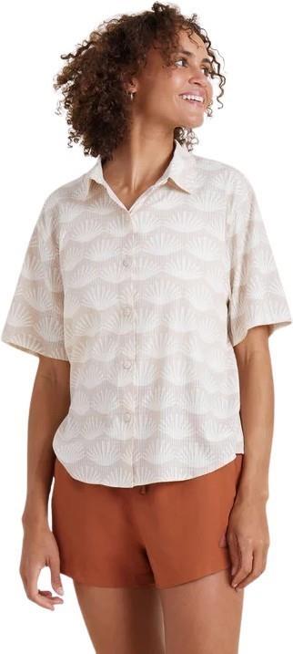 Bless Up Stretch Shirt - Womens - eggshell 1