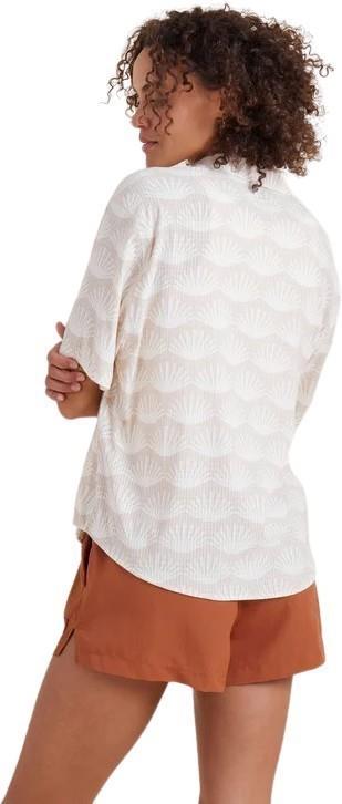 Bless Up Stretch Shirt - Womens - eggshell 1
