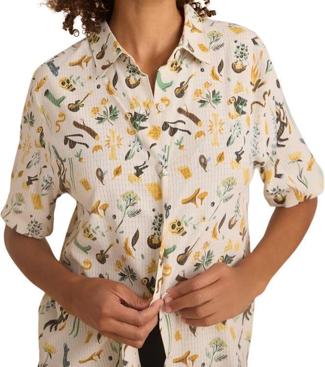 Bless Up Stretch Shirt - Womens - moon 1