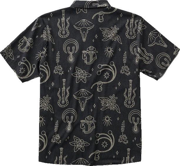 Bless Up Woven Shirt - Mens - black gaucho 1