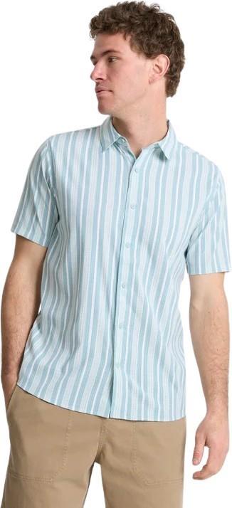 Bless Up Woven Shirt - Mens - stripe dusty blue 1