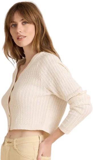 Bluffs Cardigan - Womens - eggshell 1