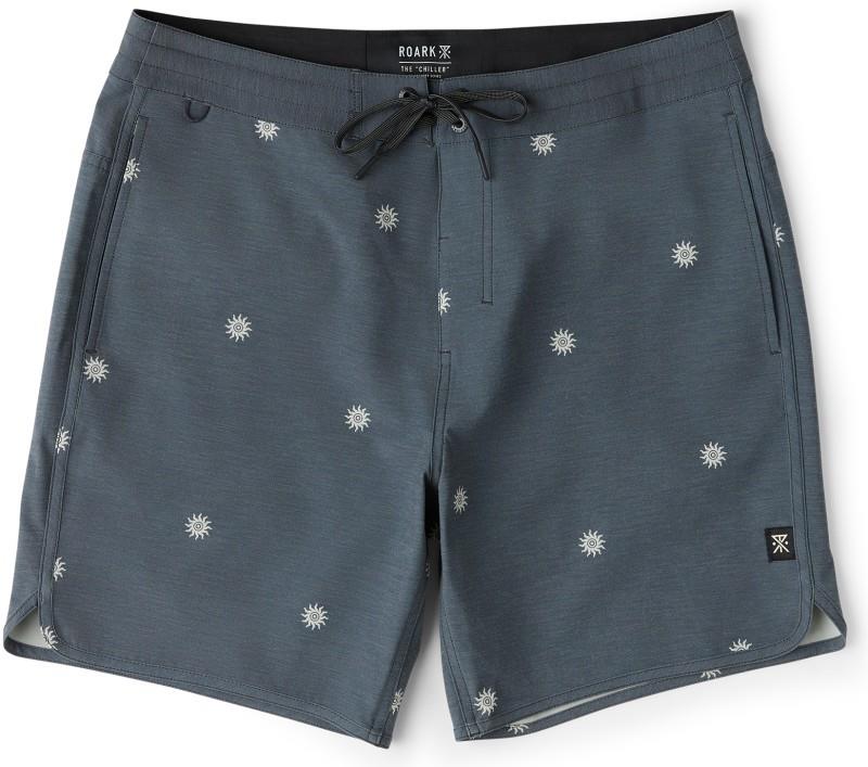 Chiller Scallop Boardshorts - Mens - charcoal 1