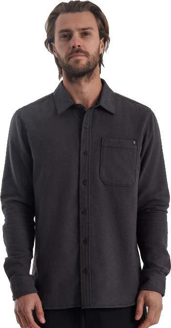 Crossroads LS Flannel - Mens - charcoal 1