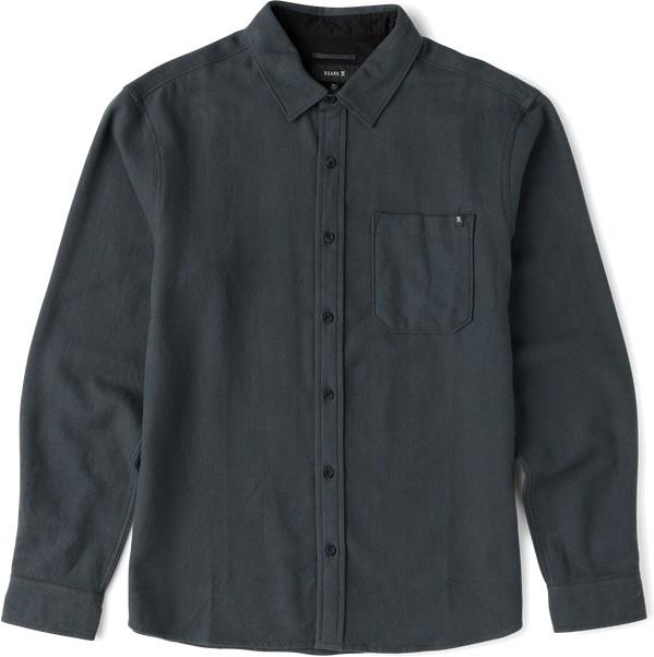 Crossroads LS Flannel - Mens - dark charcoal 1